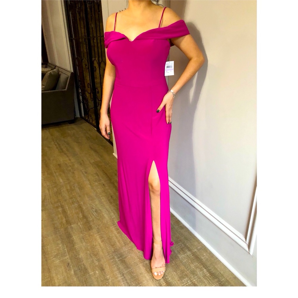 Fuchsia long prom/wedding dress new with tags